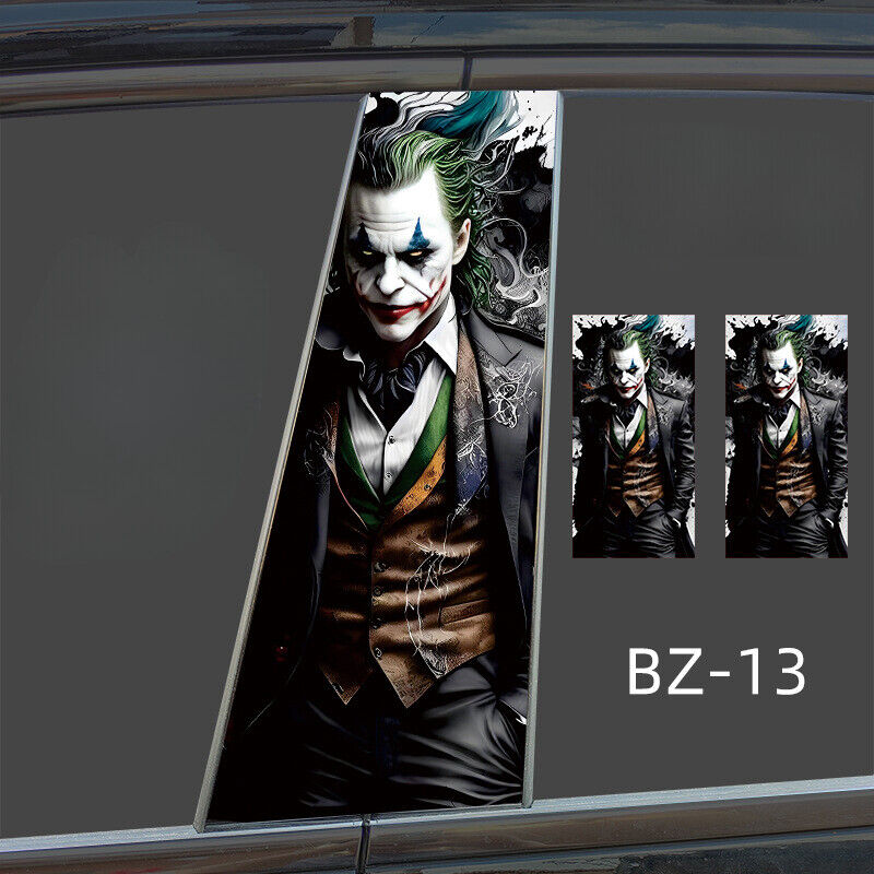 Humorous Car Decals SUV Window Humorous Clown Stickers Waterproof Car B-pillar - Picture 19 of 26
