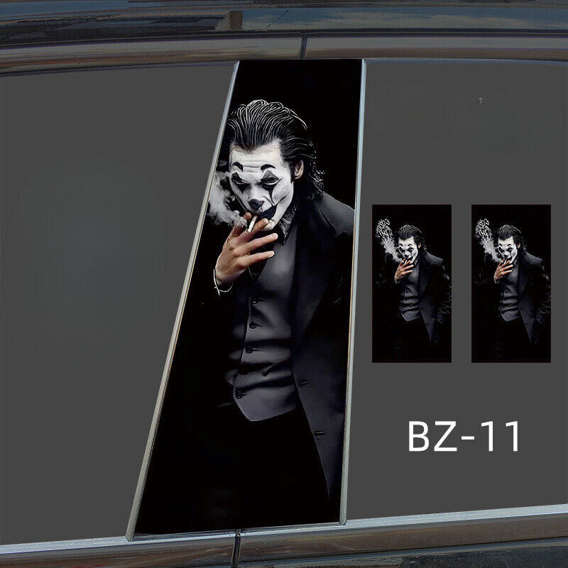 Humorous Car Decals SUV Window Humorous Clown Stickers Waterproof Car B-pillar - Picture 18 of 26