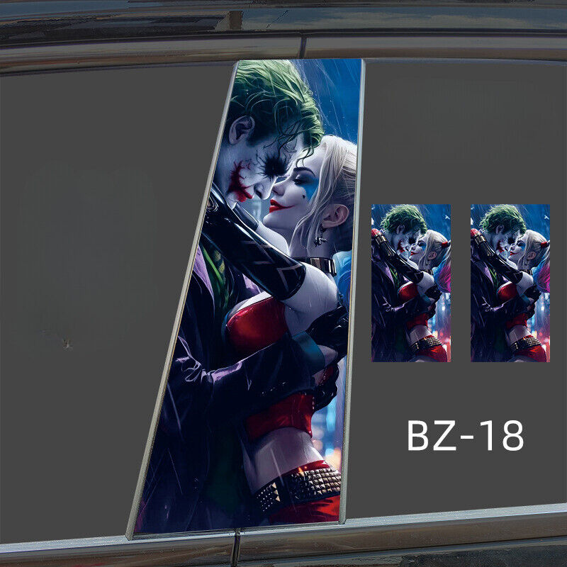 Humorous Car Decals SUV Window Humorous Clown Stickers Waterproof Car B-pillar - Picture 22 of 26