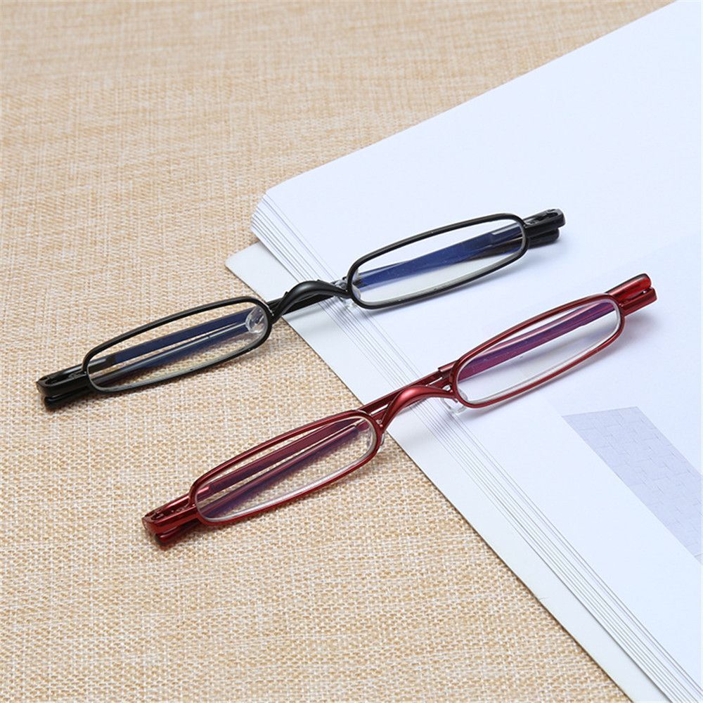 Ultra Thin Mini Reading Glasses Foldable Eyewear Presbyopic Eyeglasses +1.0~+4.0 - Bild 2 von 14