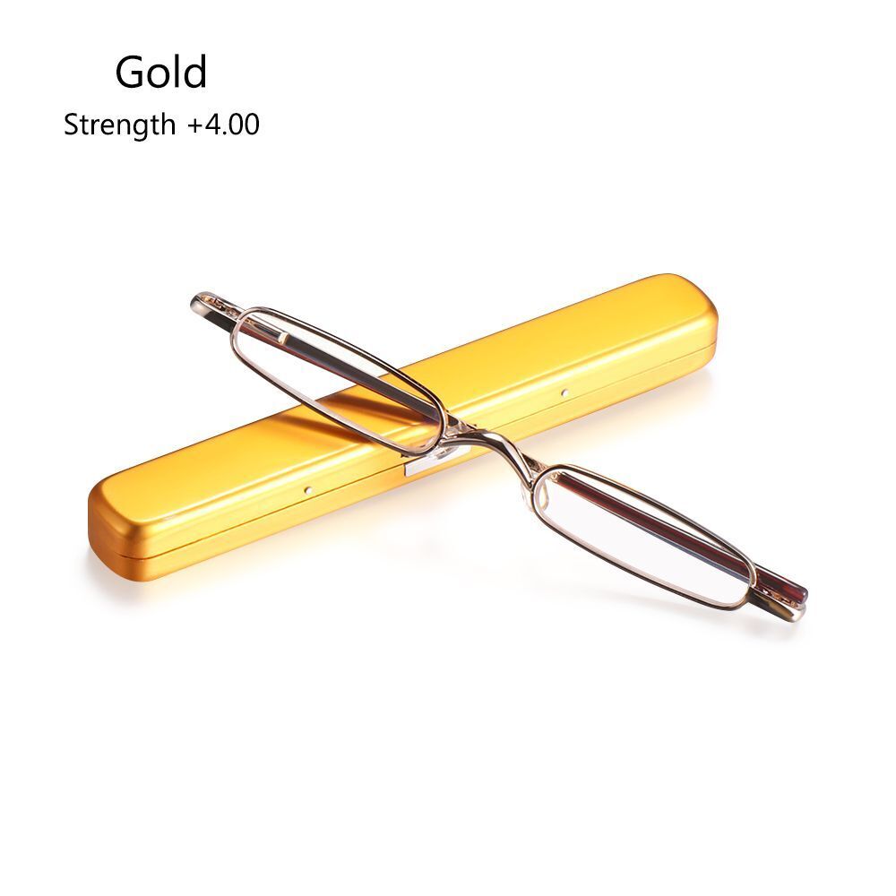Ultra Thin Mini Reading Glasses Foldable Eyewear Presbyopic Eyeglasses +1.0~+4.0 - Bild 8 von 14