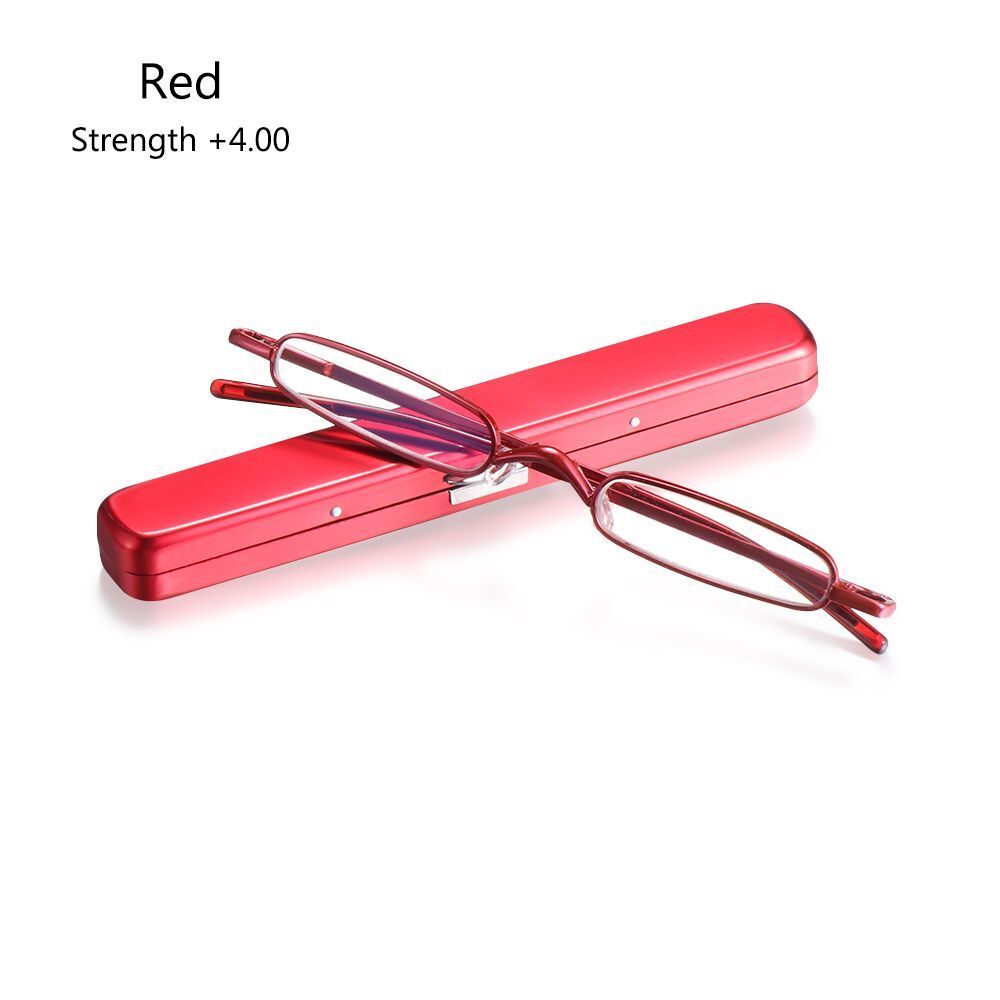 Ultra Thin Mini Reading Glasses Foldable Eyewear Presbyopic Eyeglasses +1.0~+4.0 - Bild 9 von 14