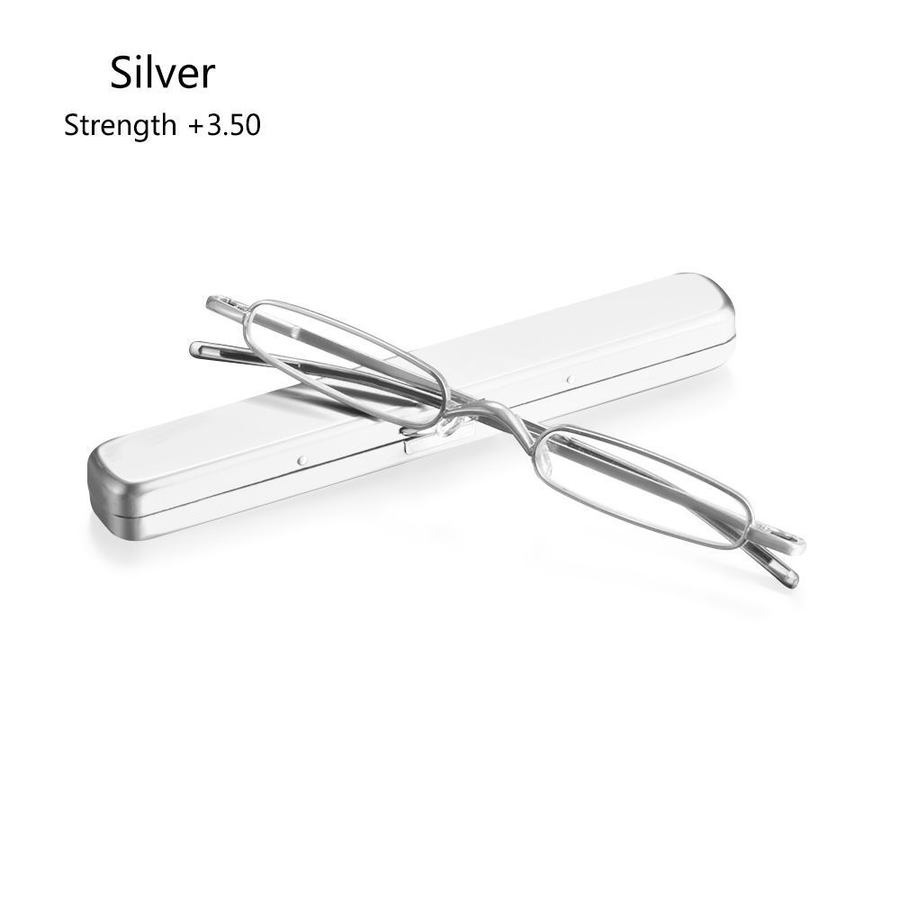 Ultra Thin Mini Reading Glasses Foldable Eyewear Presbyopic Eyeglasses +1.0~+4.0 - Bild 10 von 14