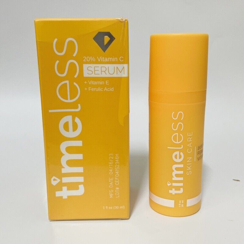 Timeless Skin Care 20% Vitamin C + E Ferulic Acid Serum 1oz/30ml Full Size