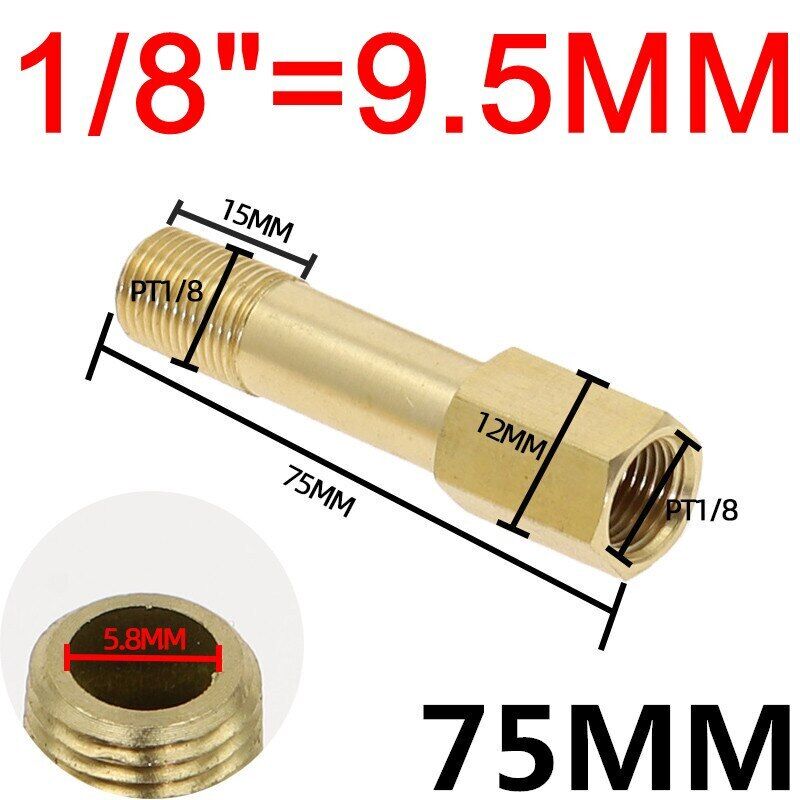 BSP Außen auf Innen Messing Hahn Gewinde Verlängerung Verbinder Adapter Fittings - Bild 7 von 22