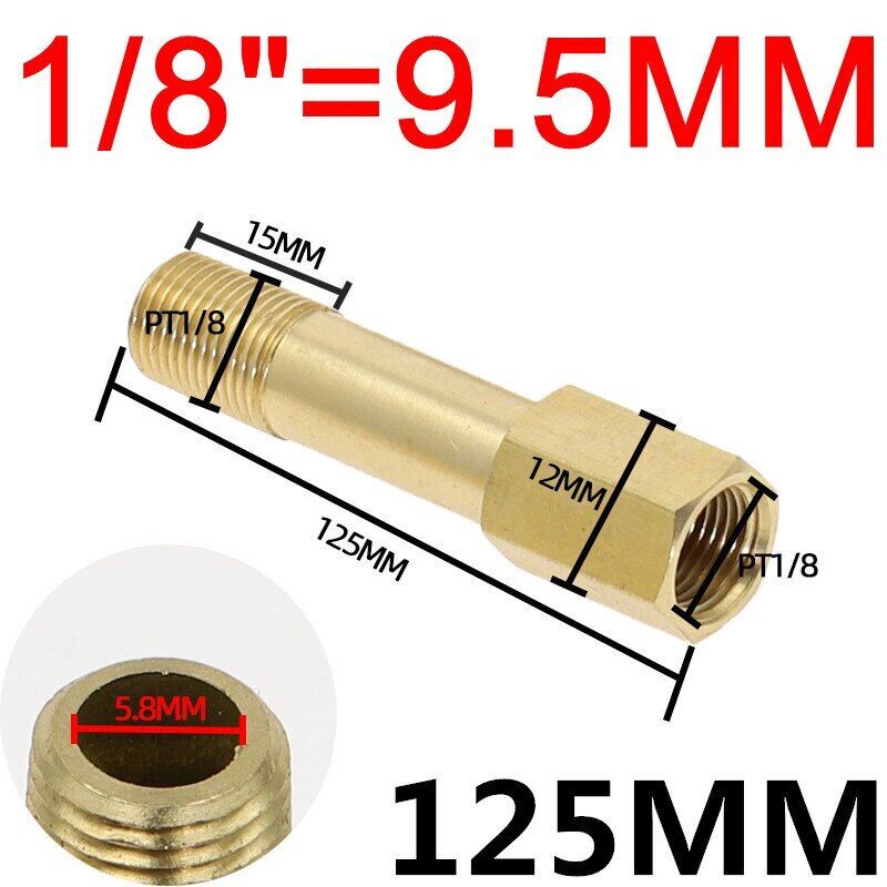 BSP Außen auf Innen Messing Hahn Gewinde Verlängerung Verbinder Adapter Fittings - Bild 9 von 22