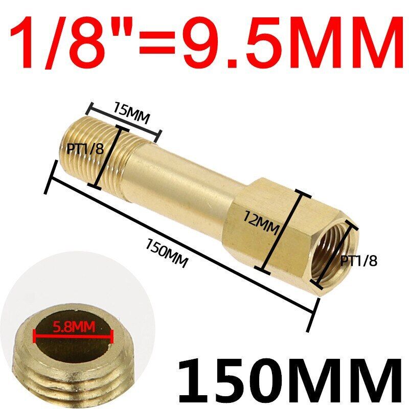 BSP Außen auf Innen Messing Hahn Gewinde Verlängerung Verbinder Adapter Fittings - Bild 10 von 22