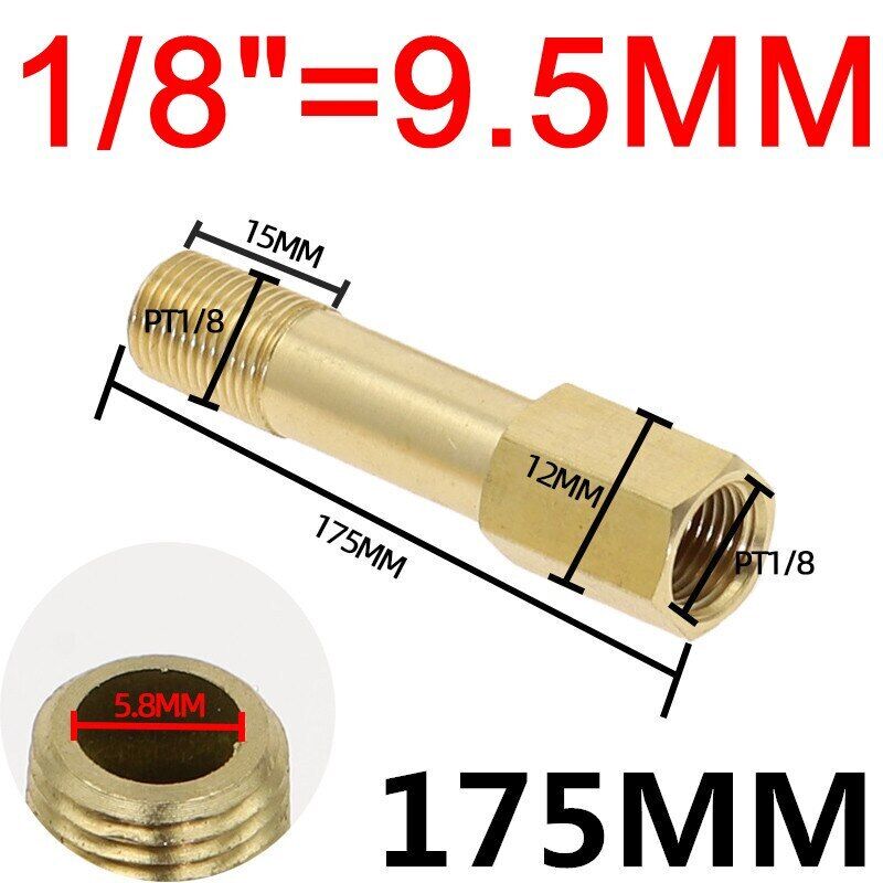 BSP Außen auf Innen Messing Hahn Gewinde Verlängerung Verbinder Adapter Fittings - Bild 11 von 22