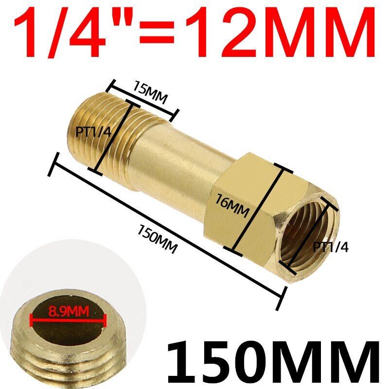 BSP Außen auf Innen Messing Hahn Gewinde Verlängerung Verbinder Adapter Fittings - Bild 17 von 22