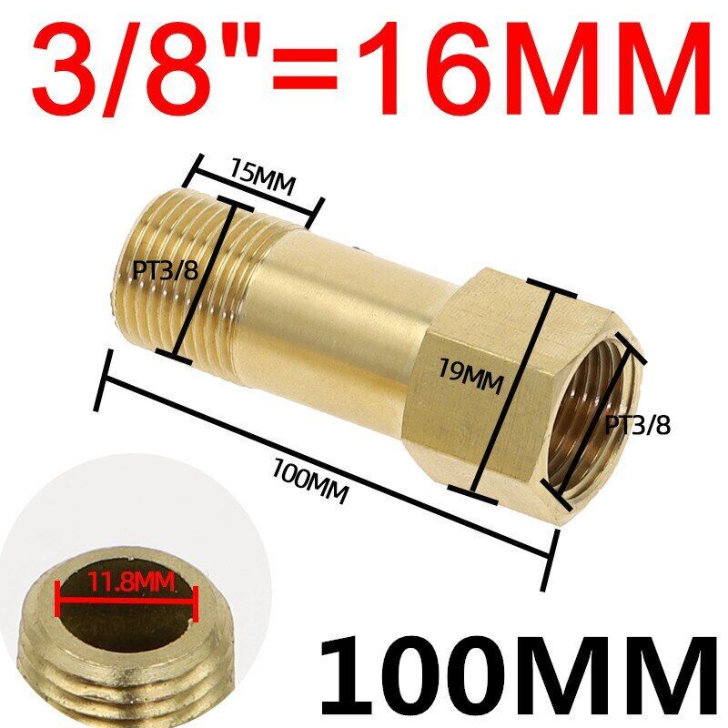 BSP Außen auf Innen Messing Hahn Gewinde Verlängerung Verbinder Adapter Fittings - Bild 21 von 22