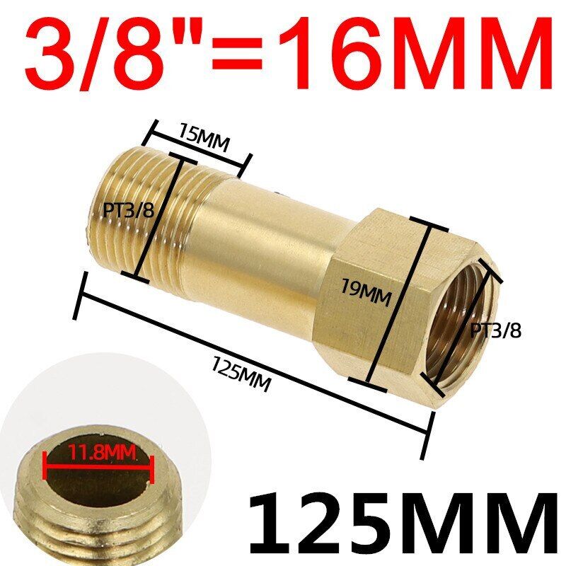 BSP Außen auf Innen Messing Hahn Gewinde Verlängerung Verbinder Adapter Fittings - Bild 22 von 22