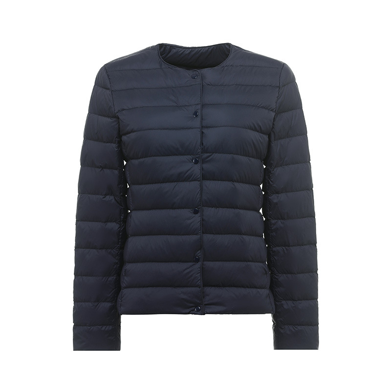 Winter Lightweight Down Jacket Women's Round Neck Short Plus Size Lightweight - Picture 7 of 19