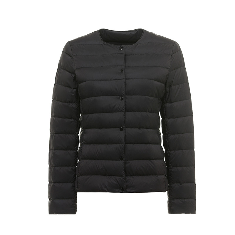 Winter Lightweight Down Jacket Women's Round Neck Short Plus Size Lightweight - Picture 8 of 19