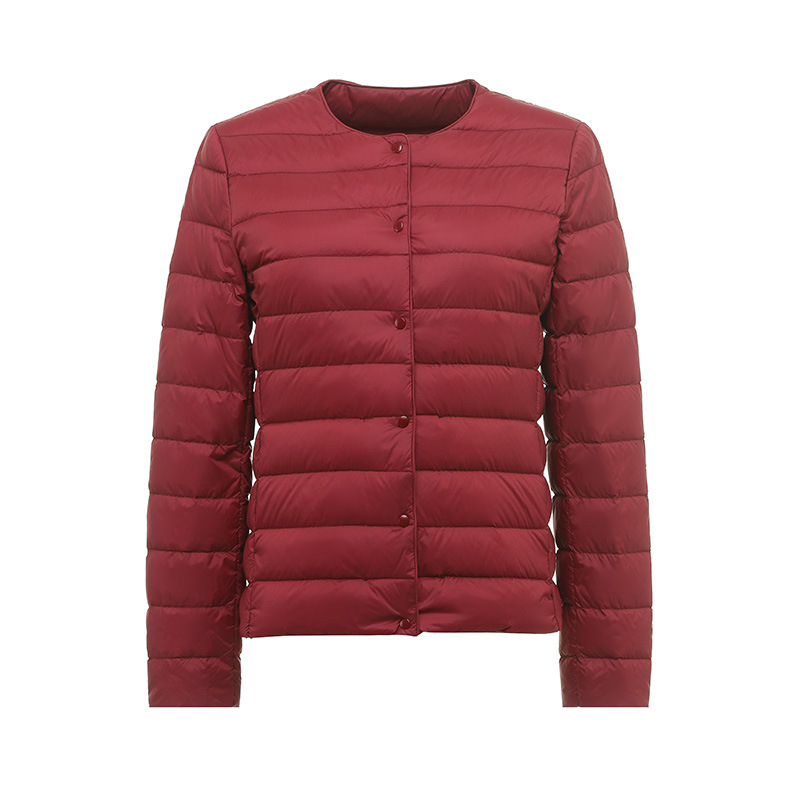 Winter Lightweight Down Jacket Women's Round Neck Short Plus Size Lightweight - Picture 9 of 19