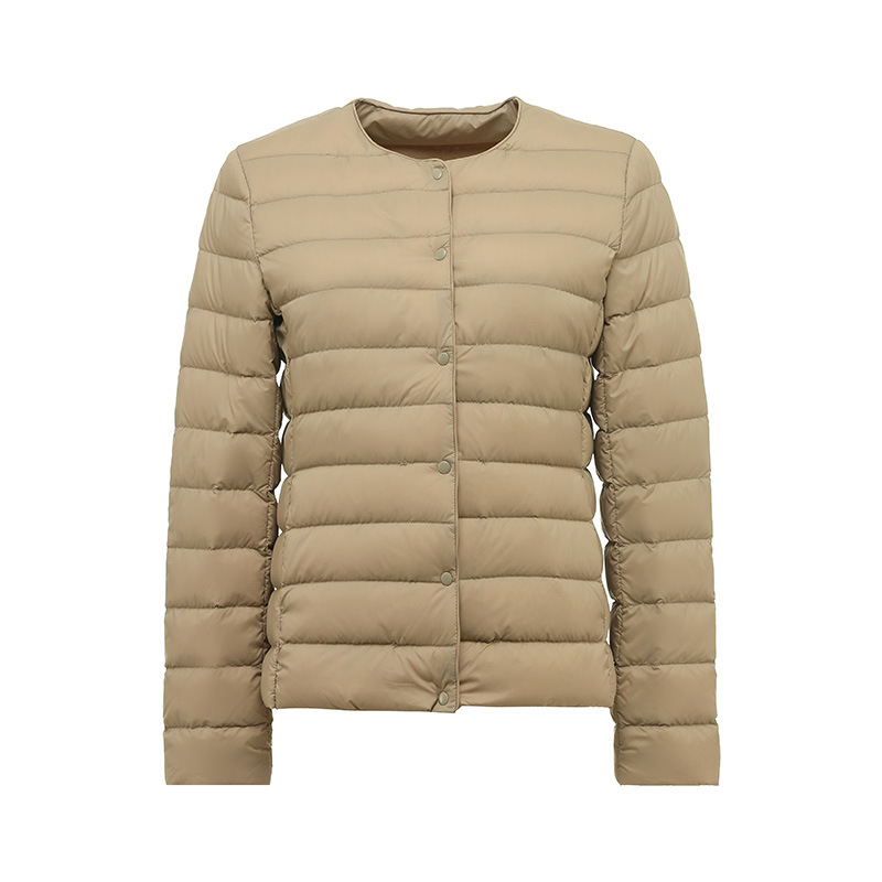 Winter Lightweight Down Jacket Women's Round Neck Short Plus Size Lightweight - Picture 10 of 19