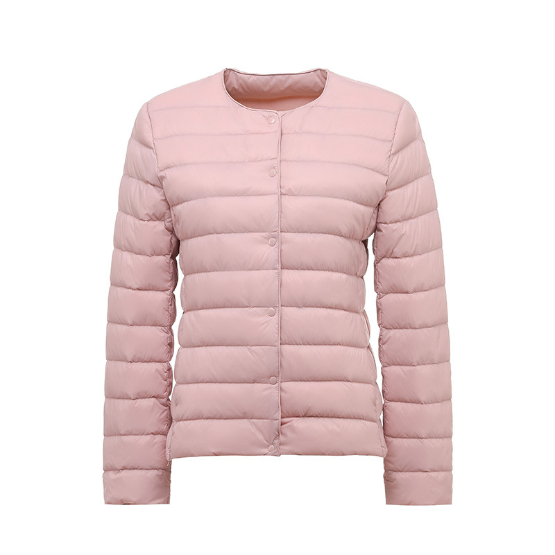 Winter Lightweight Down Jacket Women's Round Neck Short Plus Size Lightweight - Picture 11 of 19