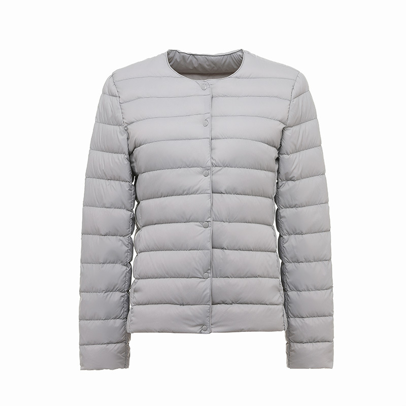 Winter Lightweight Down Jacket Women's Round Neck Short Plus Size Lightweight - Picture 12 of 19