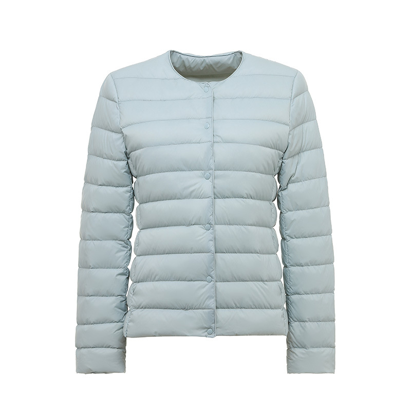 Winter Lightweight Down Jacket Women's Round Neck Short Plus Size Lightweight - Picture 13 of 19