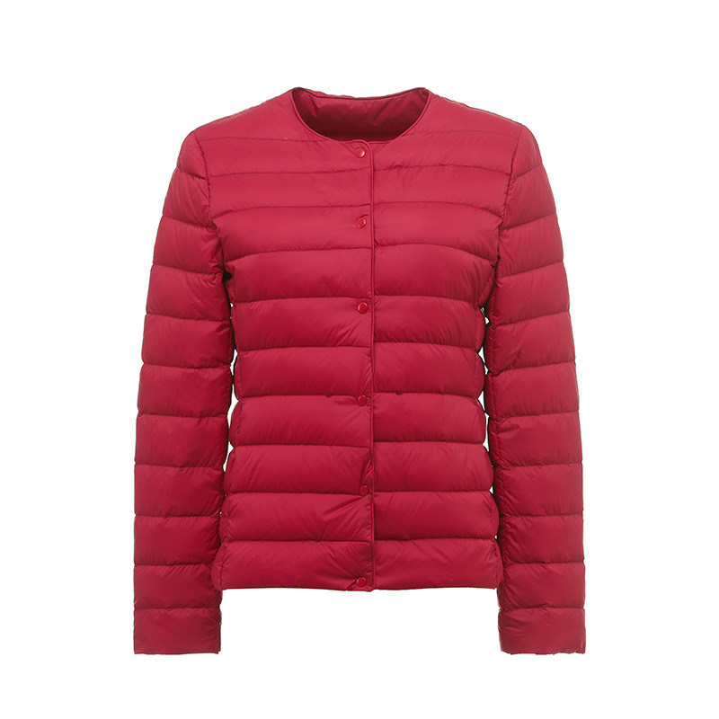 Winter Lightweight Down Jacket Women's Round Neck Short Plus Size Lightweight - Picture 14 of 19