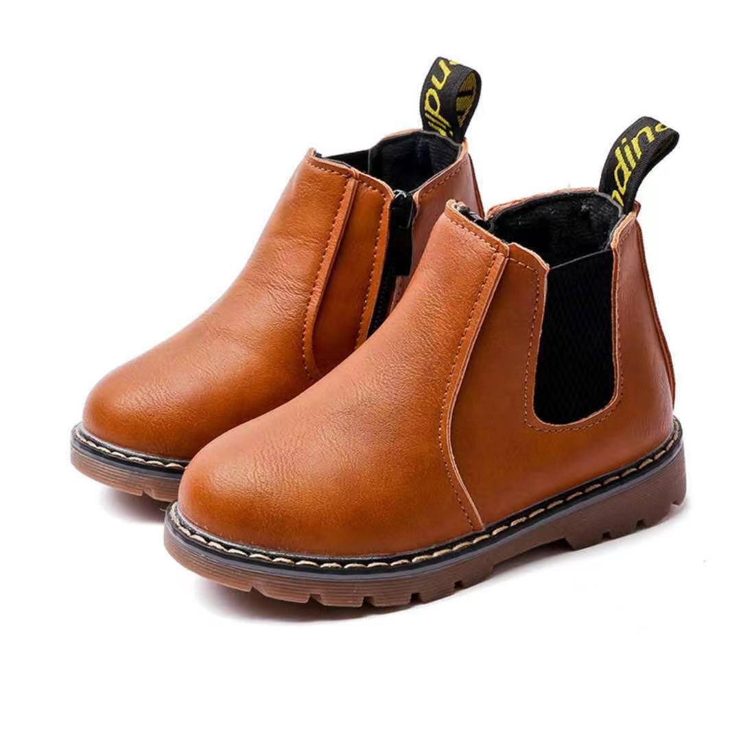 Kids Winter Warm Ankle Snow Boots Boys Girls Chelsea Fur Lined Toddler Shoes UK - Picture 9 of 17