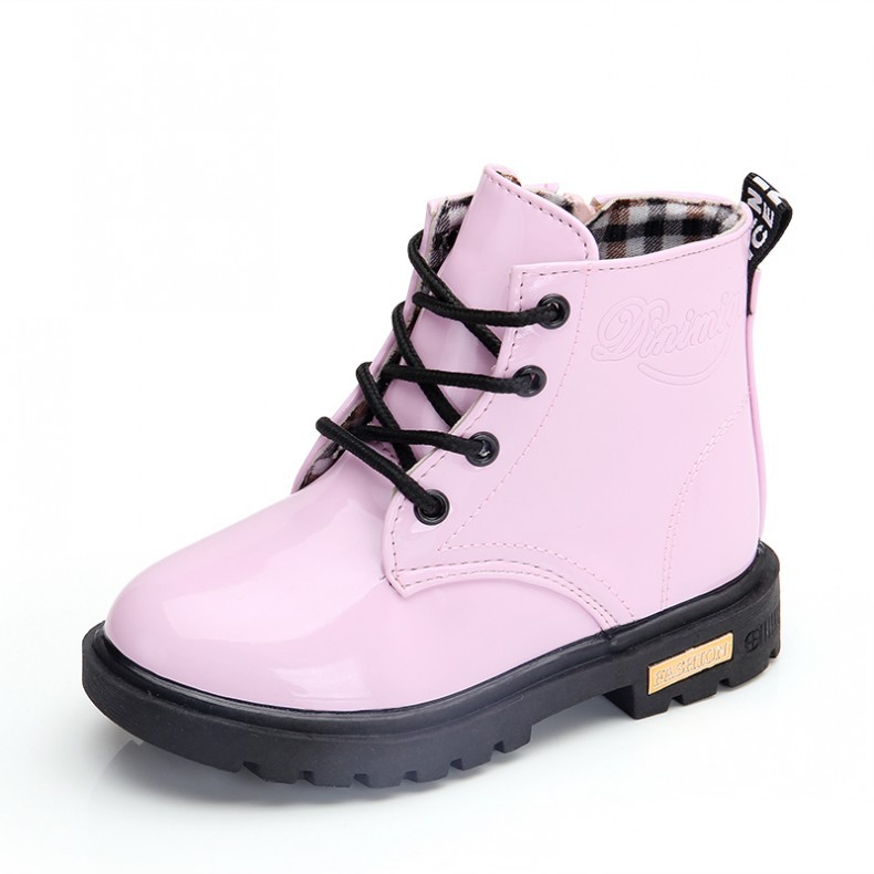 Kids Winter Warm Ankle Snow Boots Boys Girls Chelsea Fur Lined Toddler Shoes UK - Picture 17 of 17