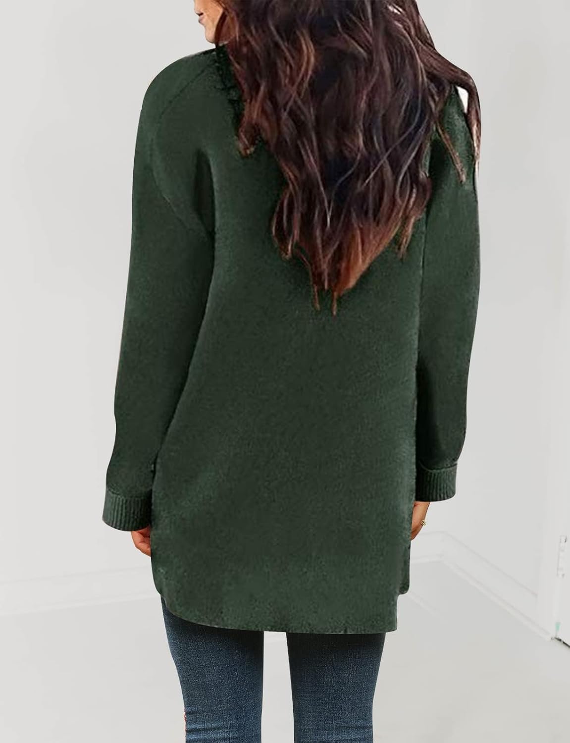 Womens Fall Winter Long Sleeves Open Front Knitted Sweater Cardigan Coat Outwear - Picture 141 of 148