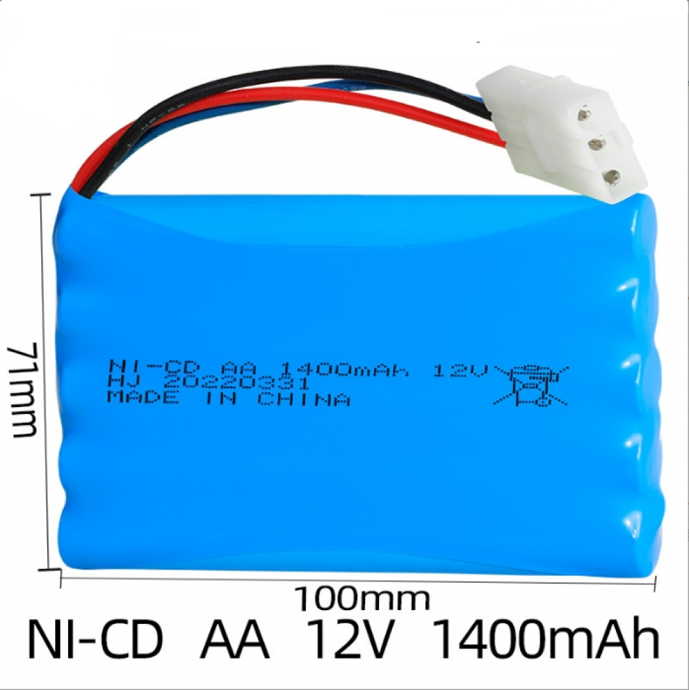 Ni-Cd 12V 1400mAh AA Battery Mini Tamiya Plug For Rc Toys Car Tanks Trains Boat - Picture 18 of 18