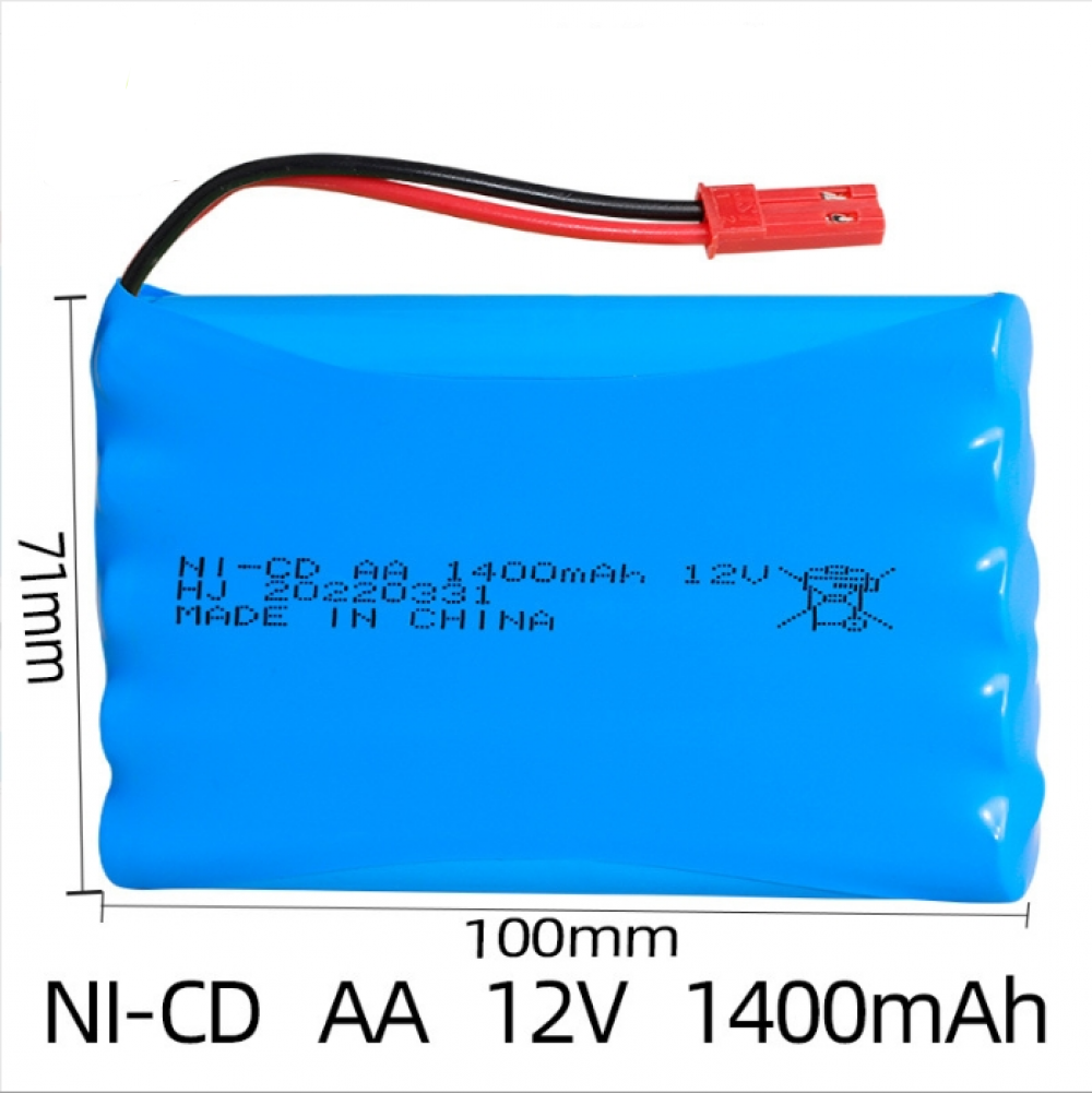 Ni-Cd 12V 1400mAh AA Battery Mini Tamiya Plug For Rc Toys Car Tanks Trains Boat - Picture 12 of 18