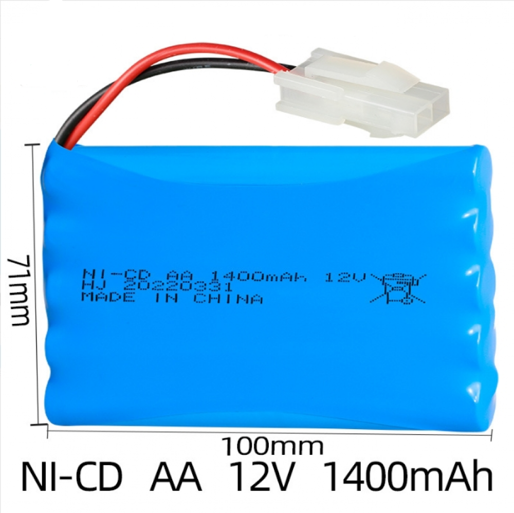Ni-Cd 12V 1400mAh AA Battery Mini Tamiya Plug For Rc Toys Car Tanks Trains Boat - Picture 14 of 18