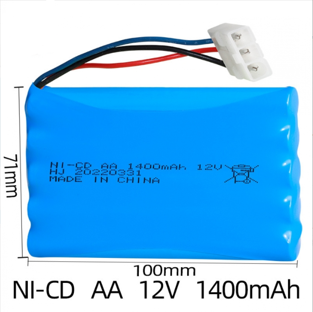 Ni-Cd 12V 1400mAh AA Battery Mini Tamiya Plug For Rc Toys Car Tanks Trains Boat - Picture 17 of 18