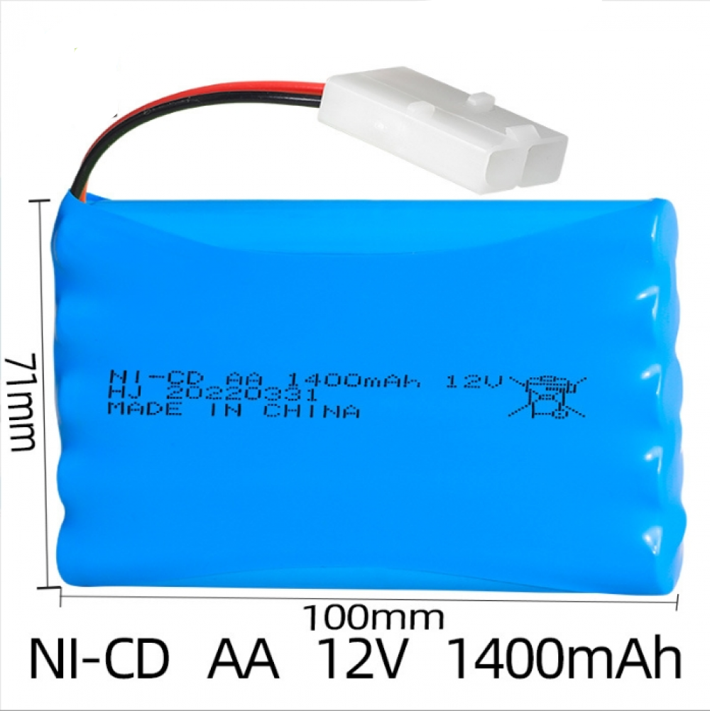 Ni-Cd 12V 1400mAh AA Battery Mini Tamiya Plug For Rc Toys Car Tanks Trains Boat - Picture 15 of 18