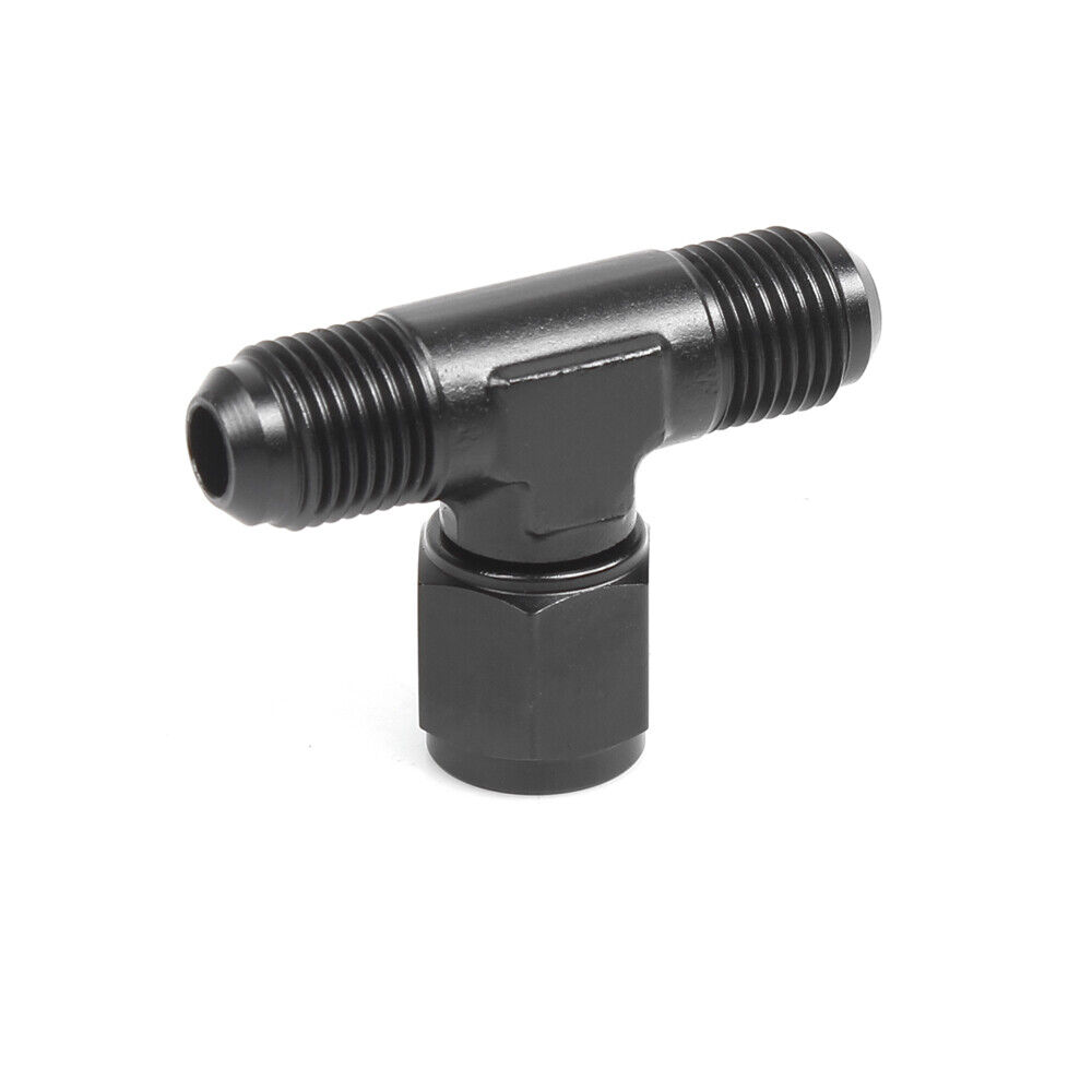 Black 3-Way Tee T-Piece Fitting Adapter AN4 AN6 AN8 AN10 AN12 Male to AN Female - Picture 16 of 17