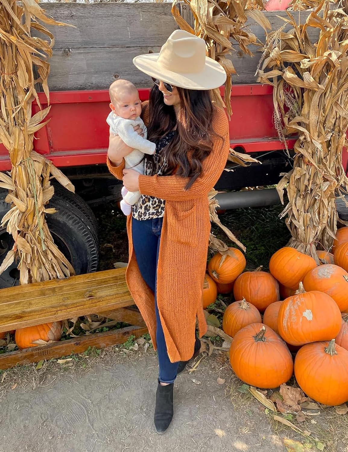 Women Casual Long Sleeve Split Open Cardigan Knit Cardigan Sweaters with Pockets - Picture 66 of 136