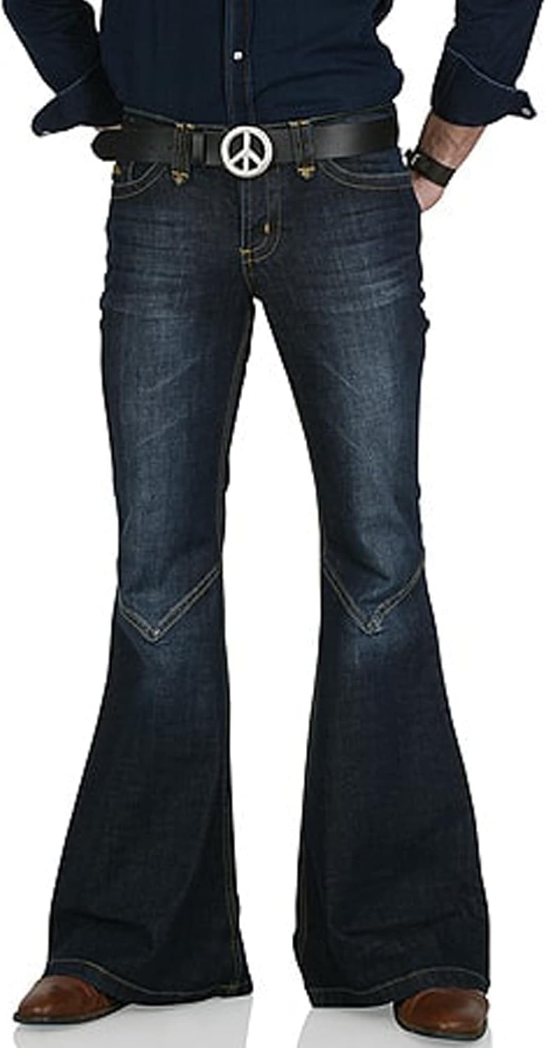 70s Outfits Bell Bottom Pants for Men Mens Bell Bottom Jeans Flared Jeans - Picture 27 of 30