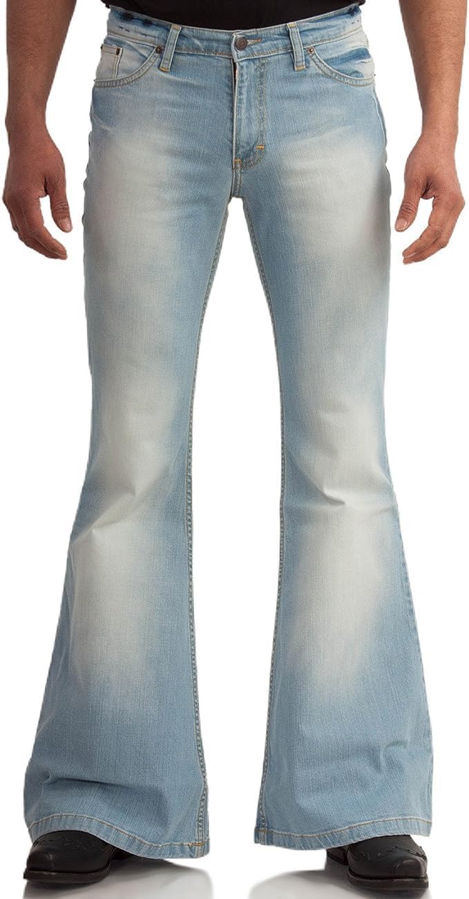 70s Outfits Bell Bottom Pants for Men Mens Bell Bottom Jeans Flared Jeans - Picture 29 of 30