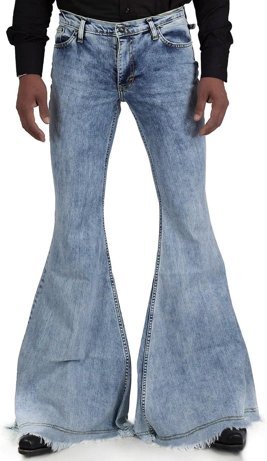 70s Outfits Bell Bottom Pants for Men Mens Bell Bottom Jeans Flared Jeans - Picture 30 of 30