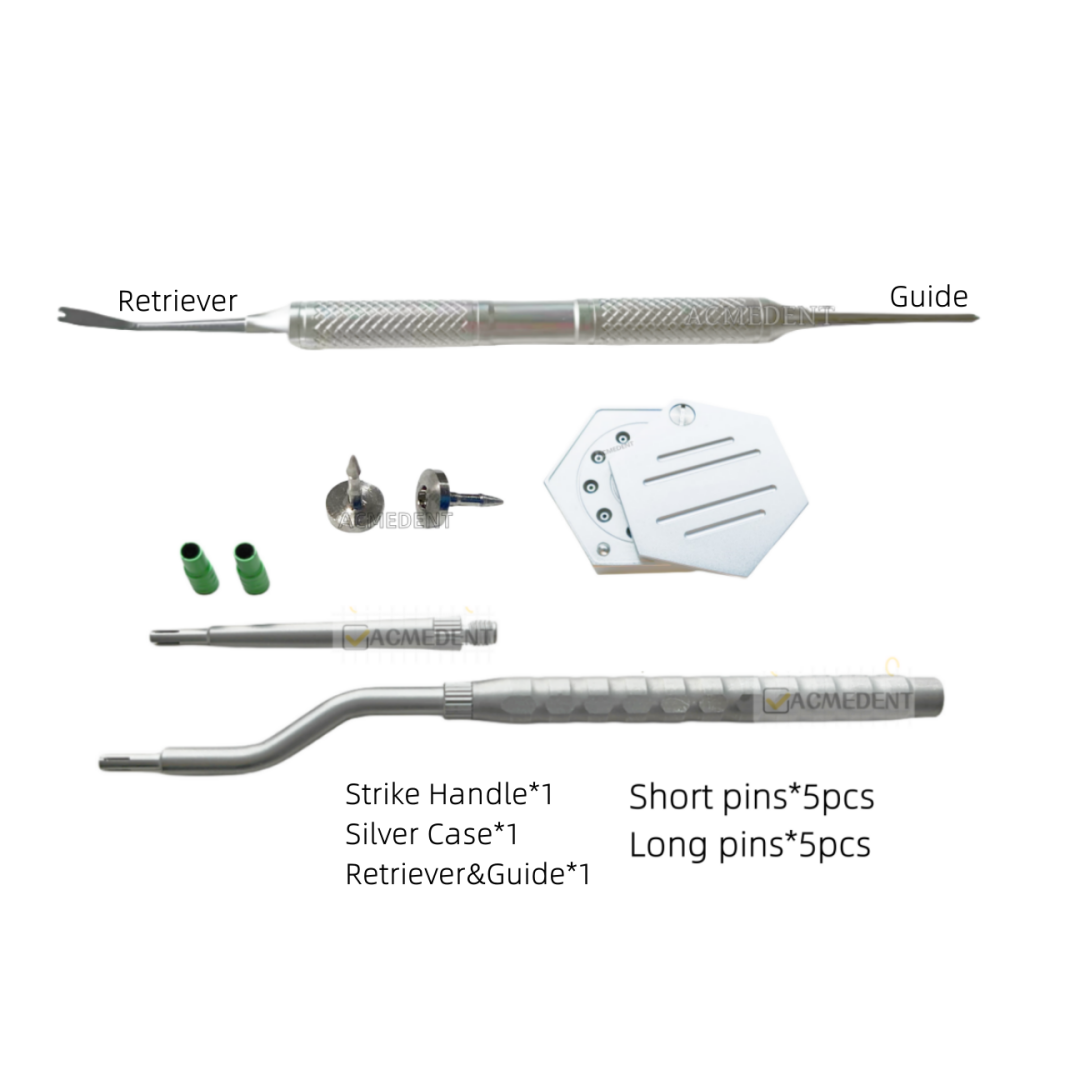 Dental GBR Membrane Fixation Bone Tack Pin Holder Case TC4 Titanium TAC Remover