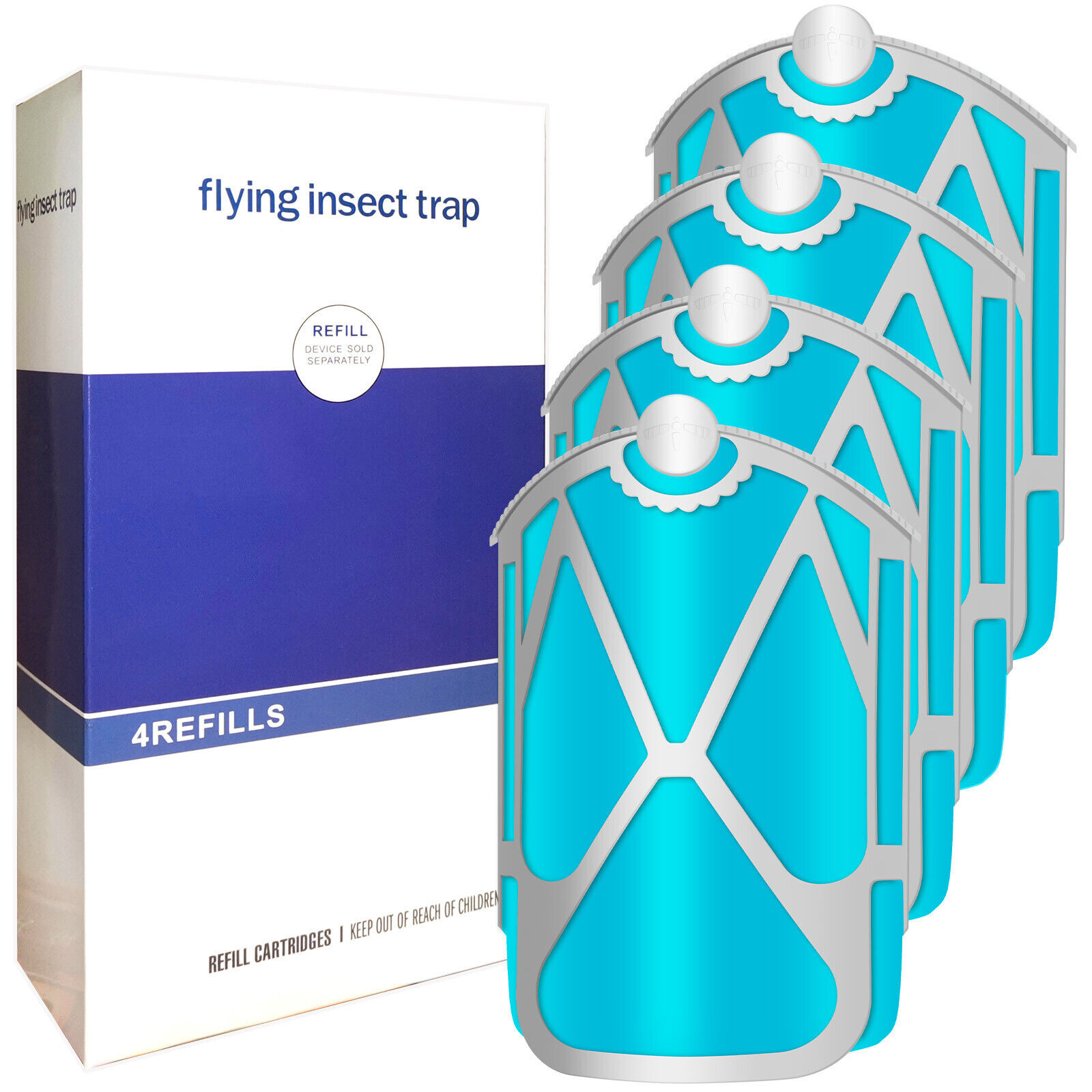 4/8/16x Flying Insect Trap Refills Compatible with ZEVO, Indoor Fruit Fly Refill