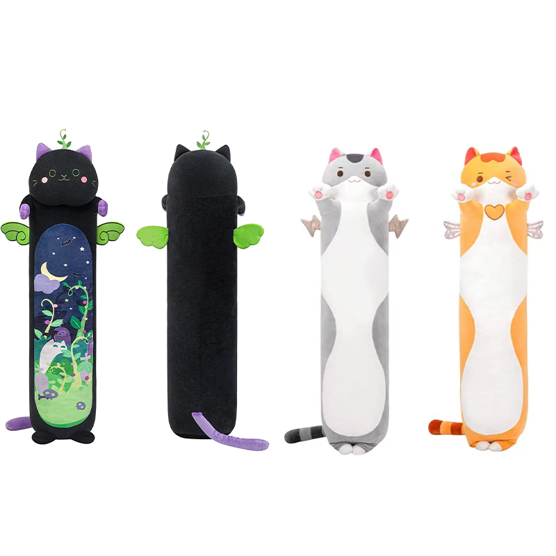 Mewaii Long Cat Plush Pillow Cute Black Cats Stuffed Animals Plush Pillows 50cm - Bild 7 von 32