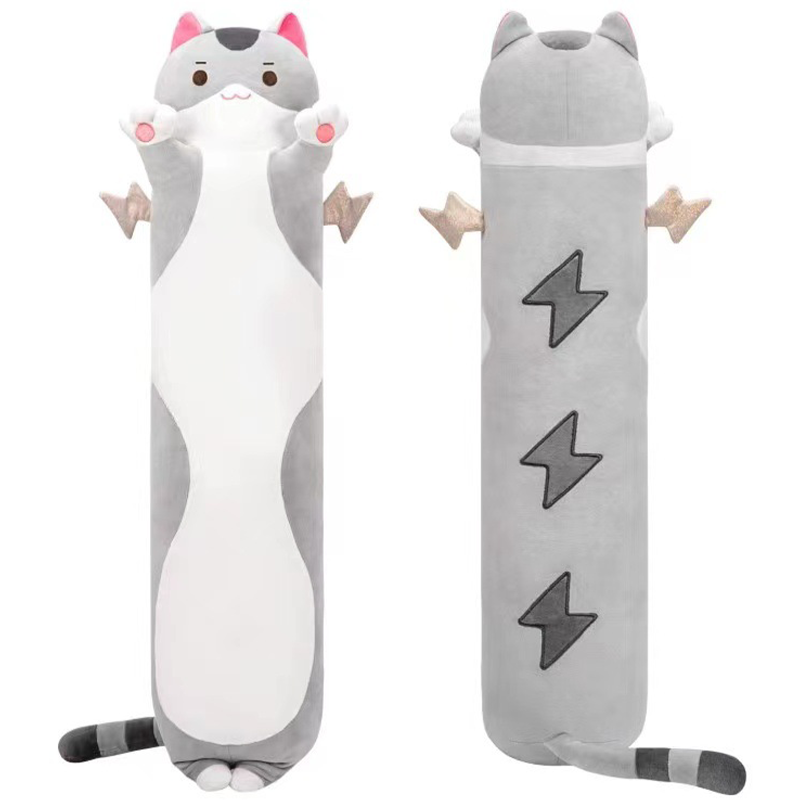 Mewaii Long Cat Plush Pillow Cute Black Cats Stuffed Animals Plush Pillows 50cm - Bild 9 von 32