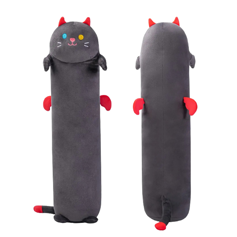 Mewaii Long Cat Plush Pillow Cute Black Cats Stuffed Animals Plush Pillows 50cm - Bild 19 von 32