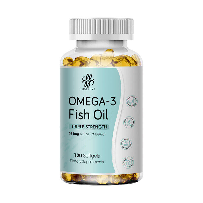 Omega 3 Fish Oil 3600mg Triple Strength EPA & DHA Heart Brain Health Support