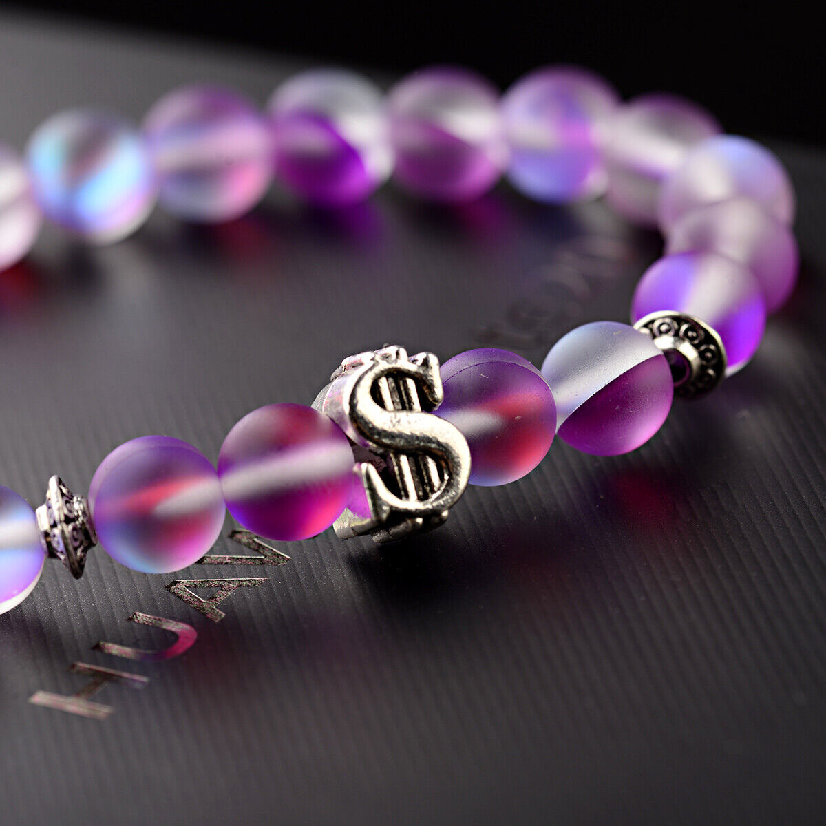 Purple Moonstone $ Money Bracelets With Helps To Achieve Success, Ideal Gift