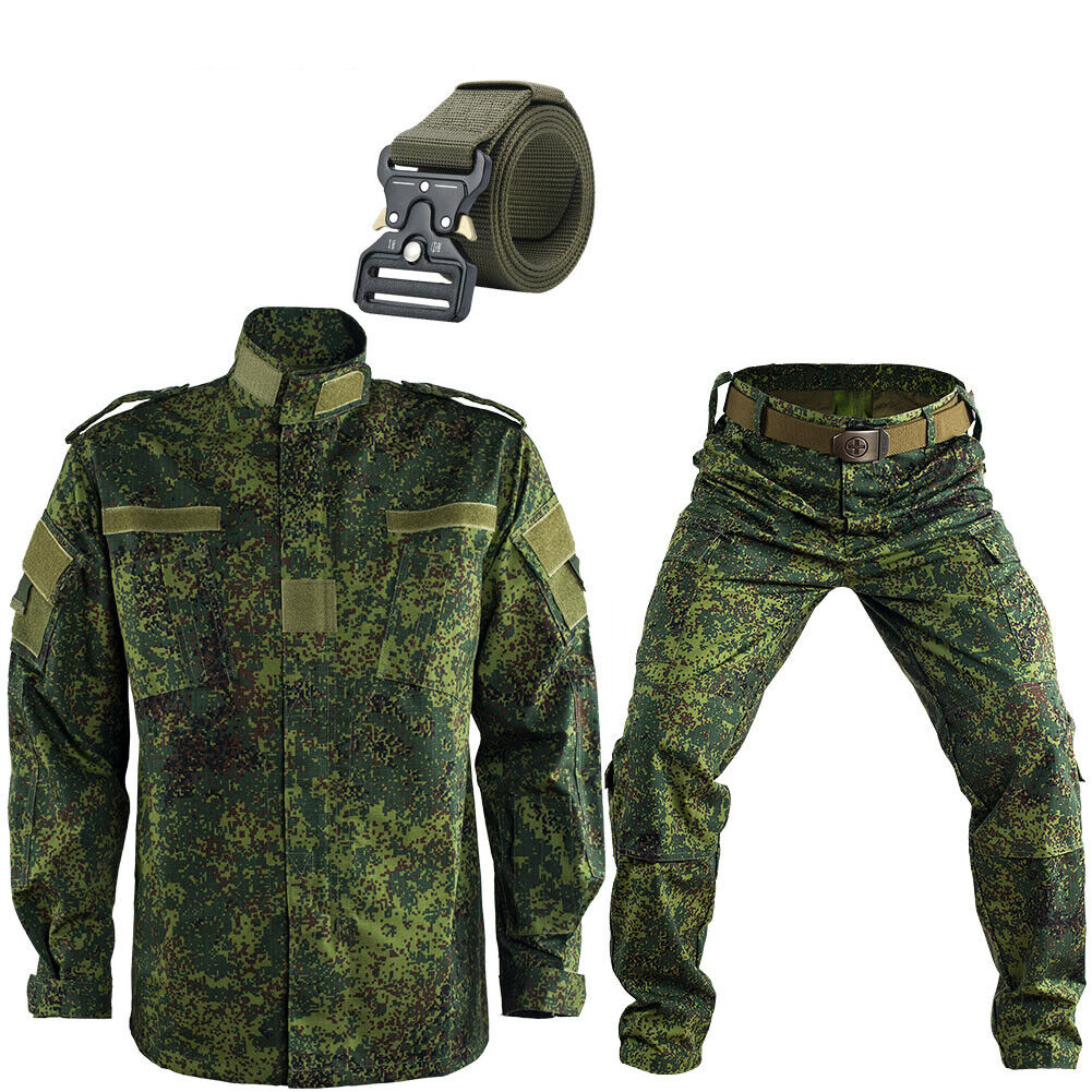 Men Uniform Shirt Pants Set Tactical Equipment Outdoor Working Hunting Clothing - Picture 25 of 31