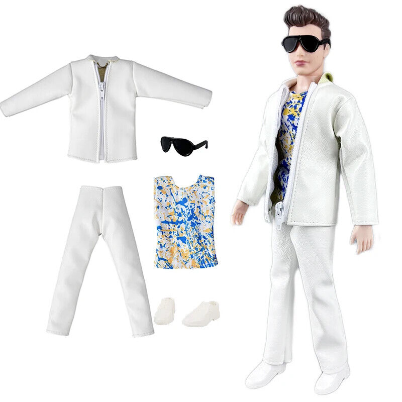 1/6 Boy Doll Clothes For 12" Doll Outfits Leather Coat Pants Shoes Toys Fashion - Picture 21 of 23