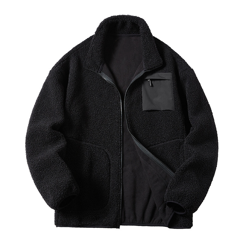 Mens Polar Fleece Coat Warm Casual Sports Zip Up Jacket Fitness Outwear - Picture 13 of 17