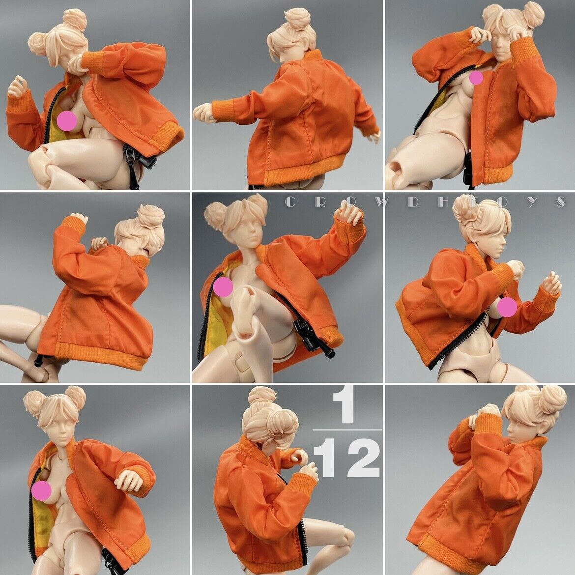 1/12 Scale Stylish Jacket Clothes Fit 6 '' Female PH TBL Action Figure Body Toys