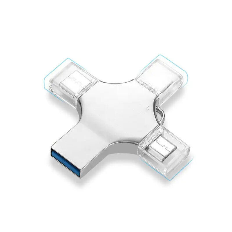 4 in 1 USB 3.0 Flash Drive Memory Photo Stick for iPhone Android iPad Type C - Picture 26 of 27