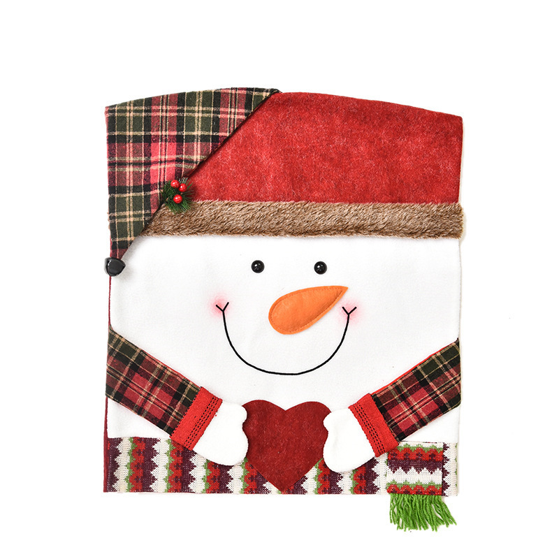 Christmas Chair Cover Red Santa Claus Hat Dining Chair Cover for Christmas - Picture 11 of 13