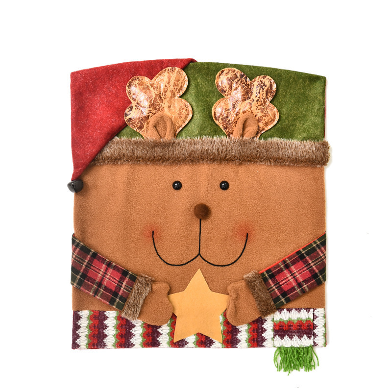 Christmas Chair Cover Red Santa Claus Hat Dining Chair Cover for Christmas - Picture 12 of 13
